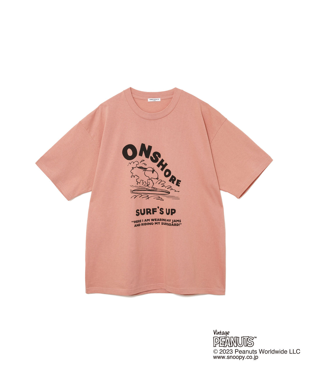 【WOMEN】PEANUTS ONSHORE S/S TEE