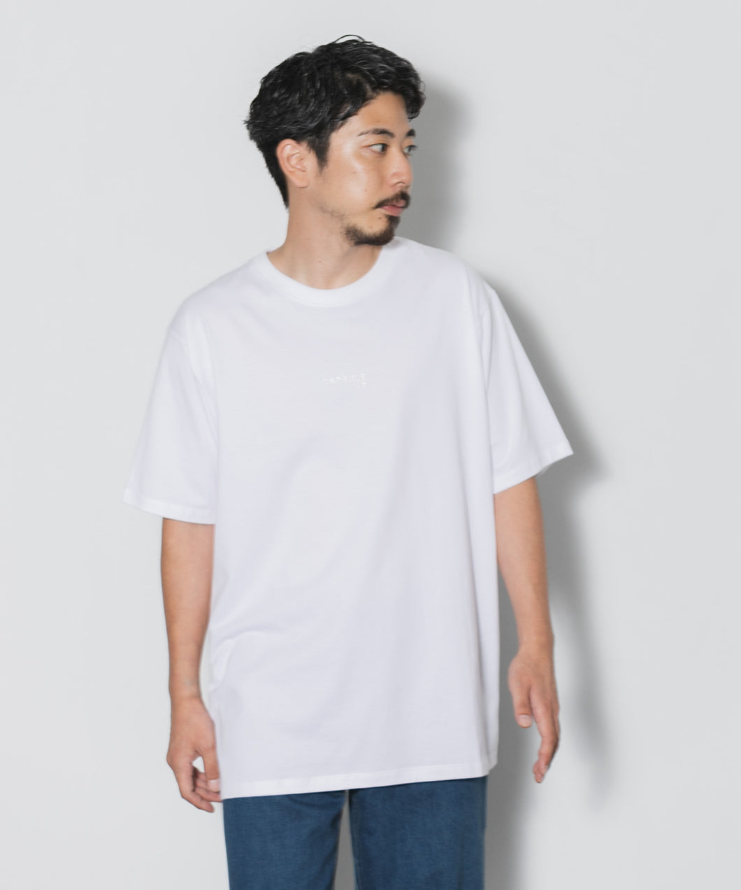 【MEN , WOMEN】CAPSULE-T CAPSULE WHITE LOGO-T