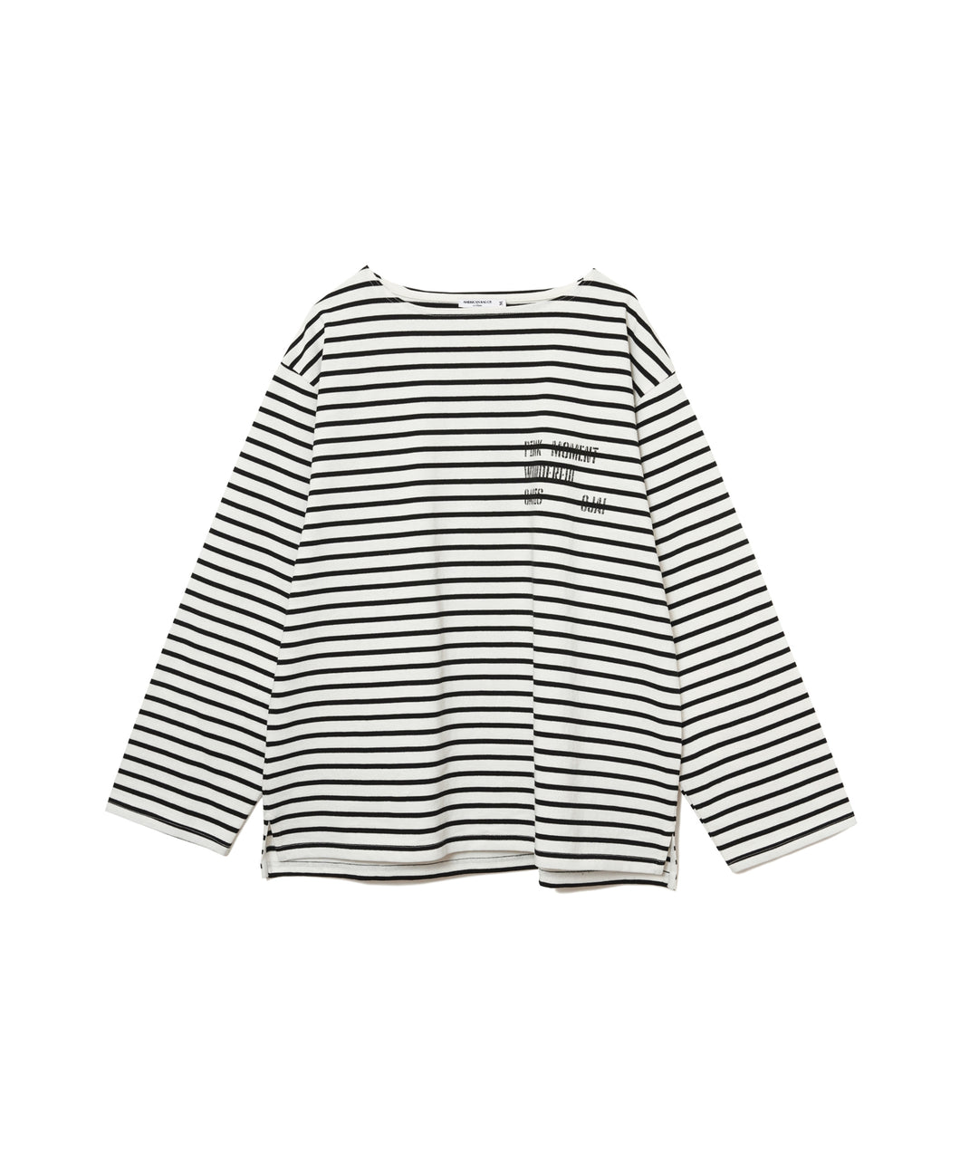 【MEN】ステンシルプリントバスクシャツ